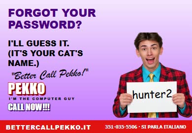 E-card #6: Forgot your password? I’ll guess it. It’s your cat’s name.