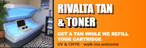 Rivalta Tan & Toner: get a tan while we refill your cartridge (does not exist)